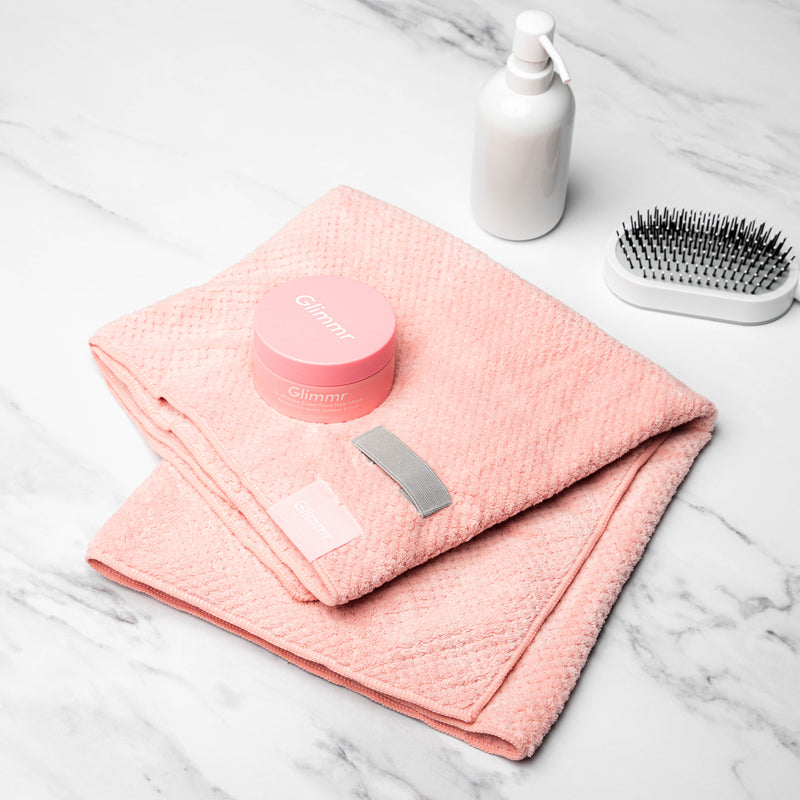 Glimmr hair towel to use with our Glimmr line-up