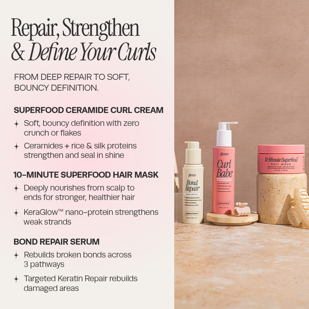 The Ultimate Hair Repair Routine — Hair Mask + Bond Serum + HydraGloss