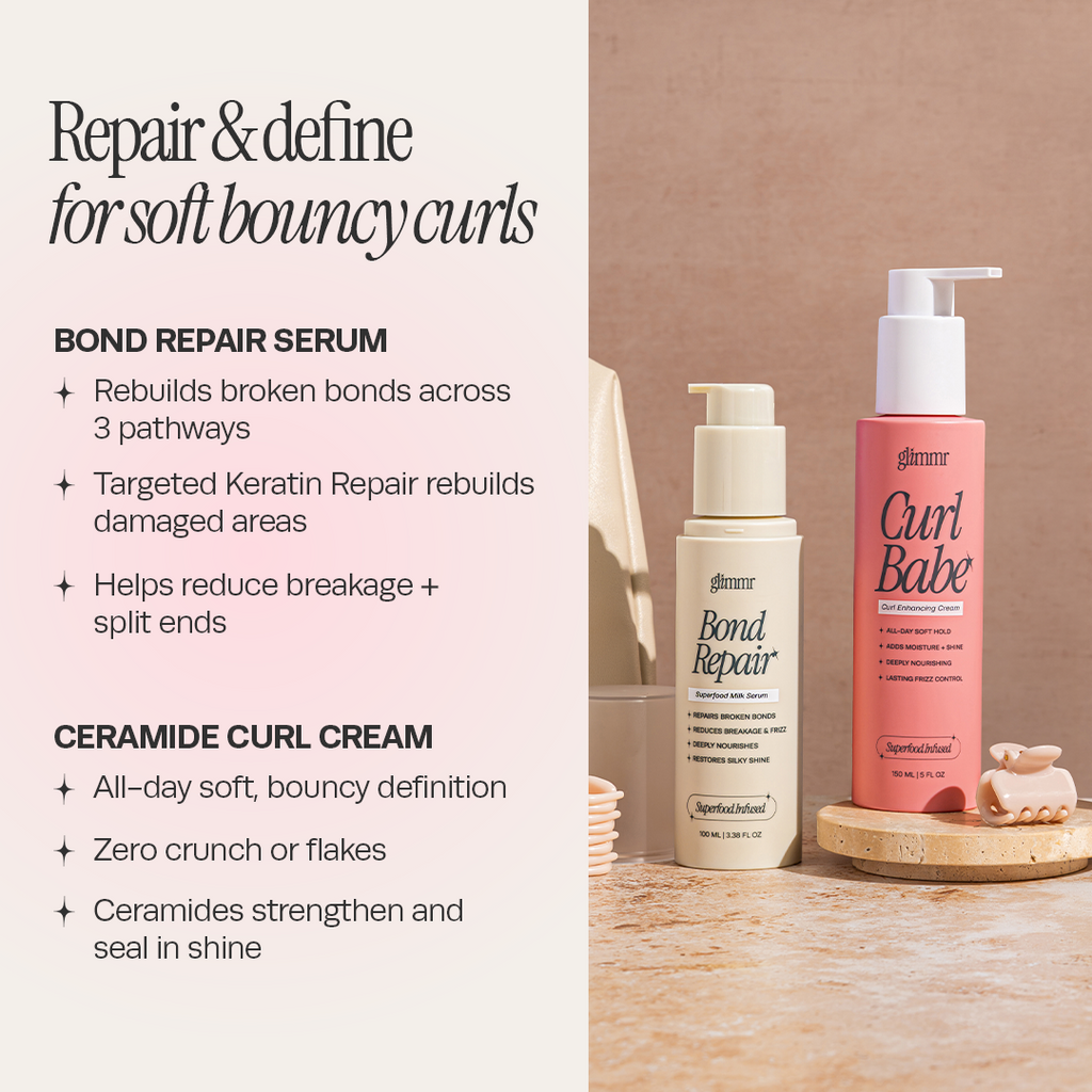 The Curl + Bond Repair Duo — Curl Cream + Bond Serum