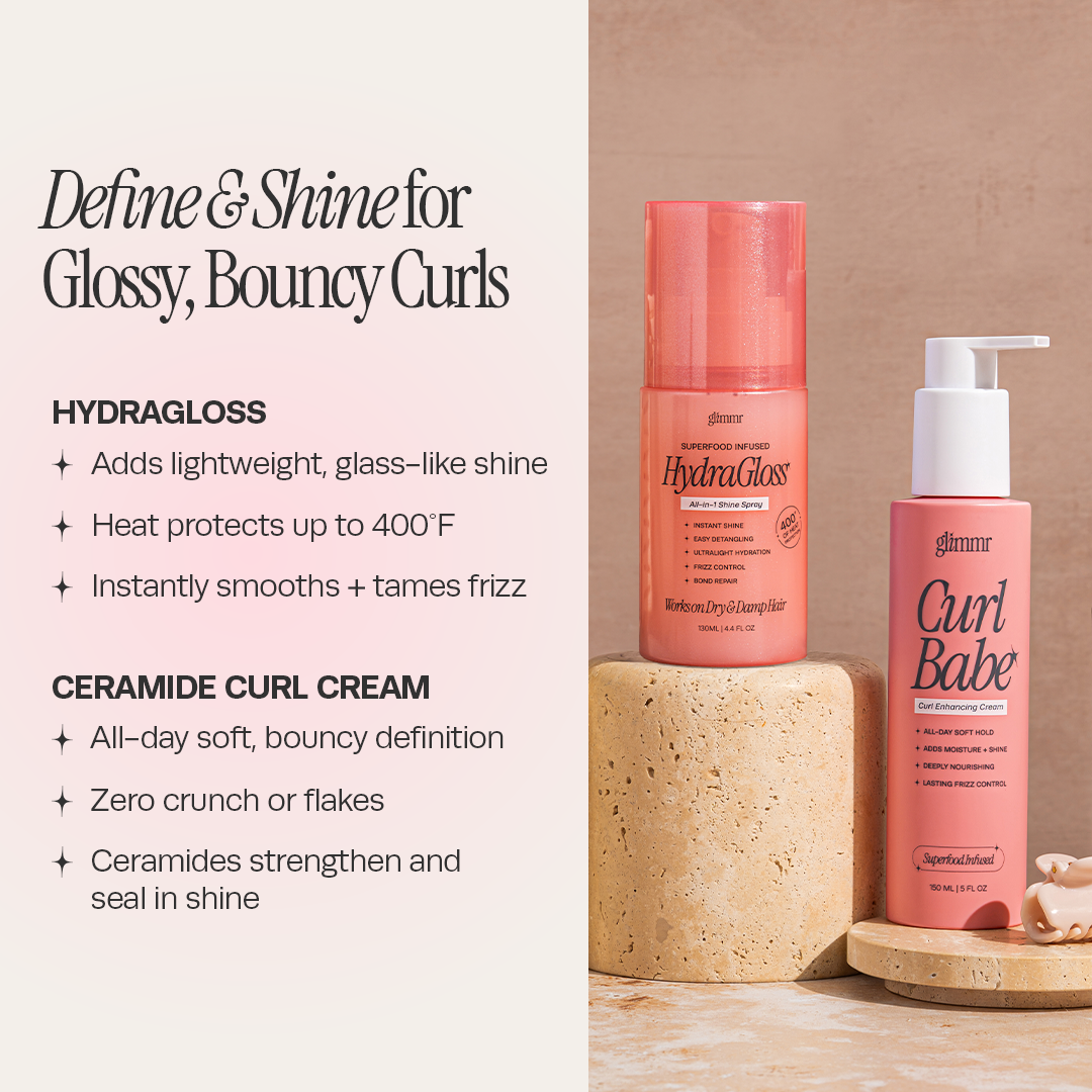 The Curl + Shine Duo — Curl Cream + HydraGloss