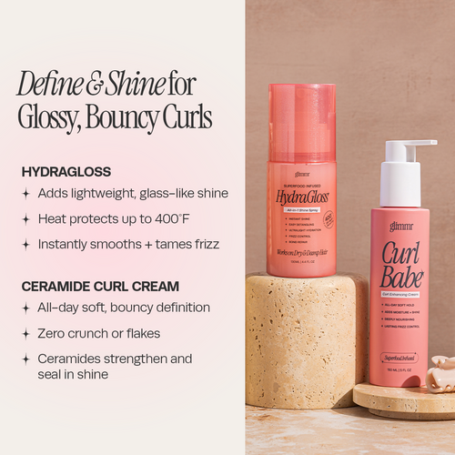 The Curl + Shine Duo — Curl Cream + HydraGloss