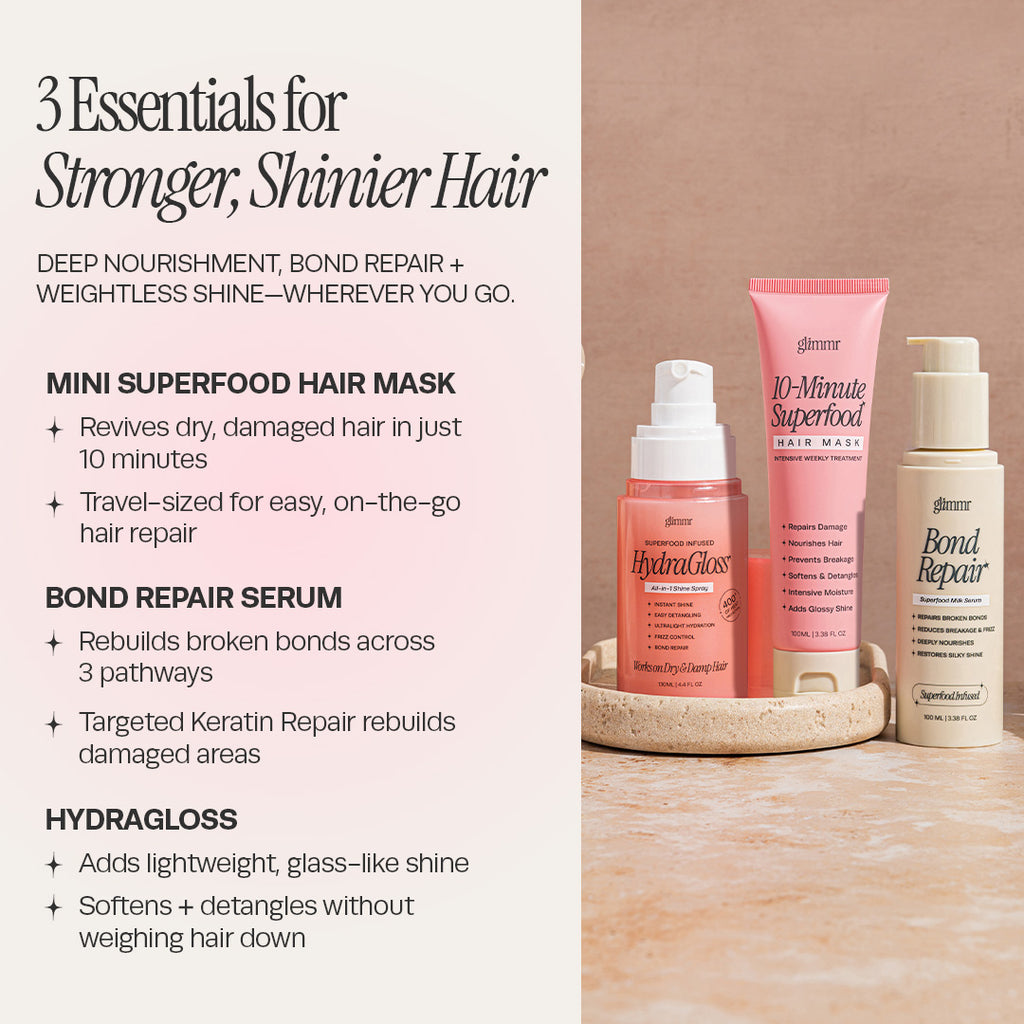 Repair Essentials Set — Mini Mask + Bond Serum + HydraGloss