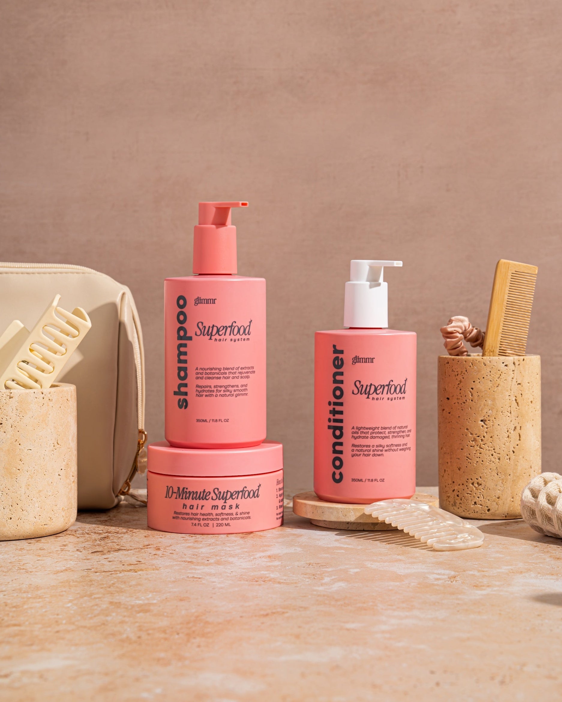 Glimmr | Superfood Hairmask, Shampoo and Conditioner